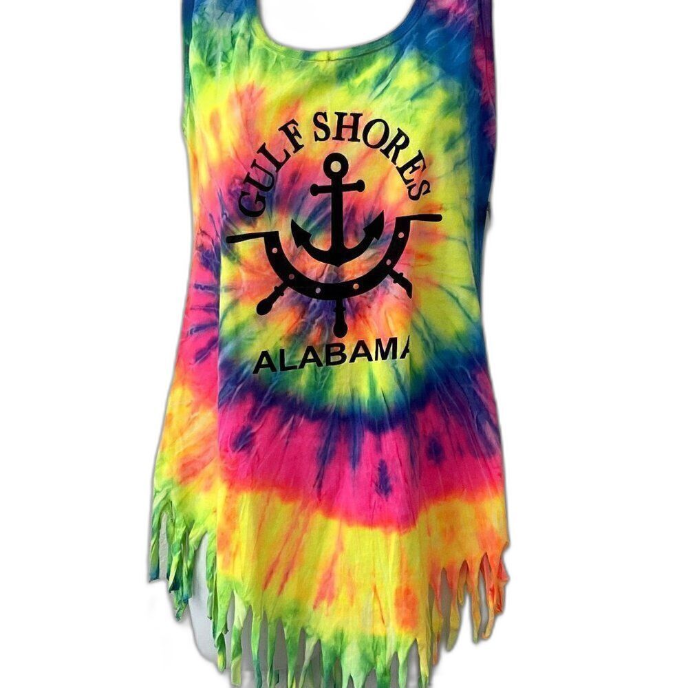 Gulf Shores Alabama Tie Dye Tank Top
